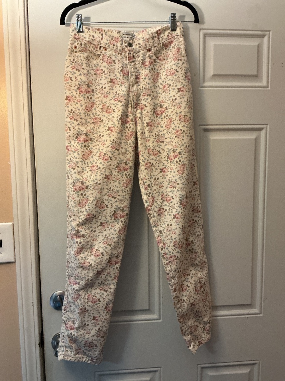 Vintage PALMETTO’S Women’s Floral High Waisted Mom Jeans Size 27 Junior Size 9